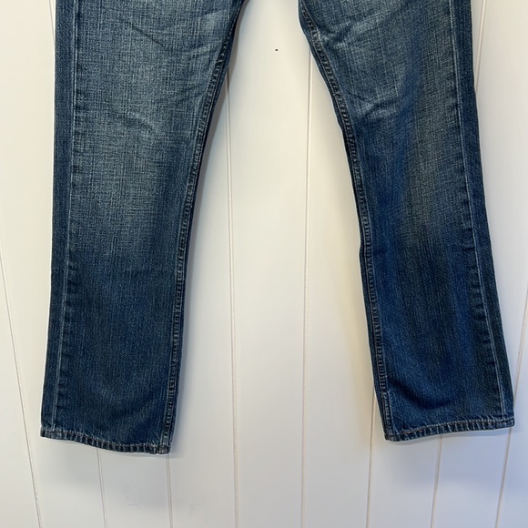 Levi’s 527 Straight Leg Denim Blue Jeans Fade Lines Tag Reads 30 X 30 - Picture 4 of 15